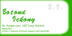 botond vekony business card